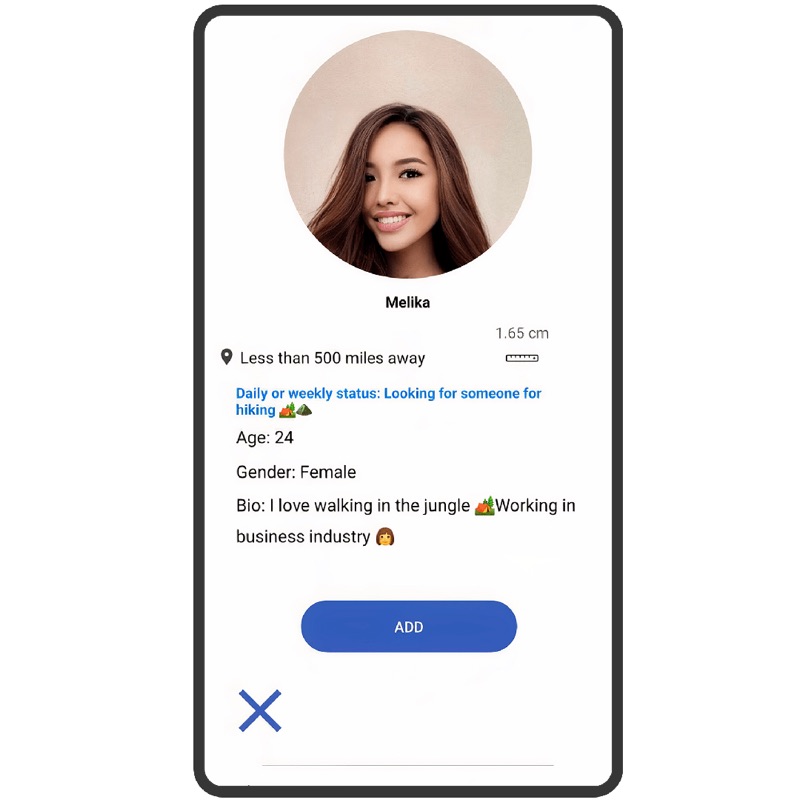 A profile in Zoom In international mode